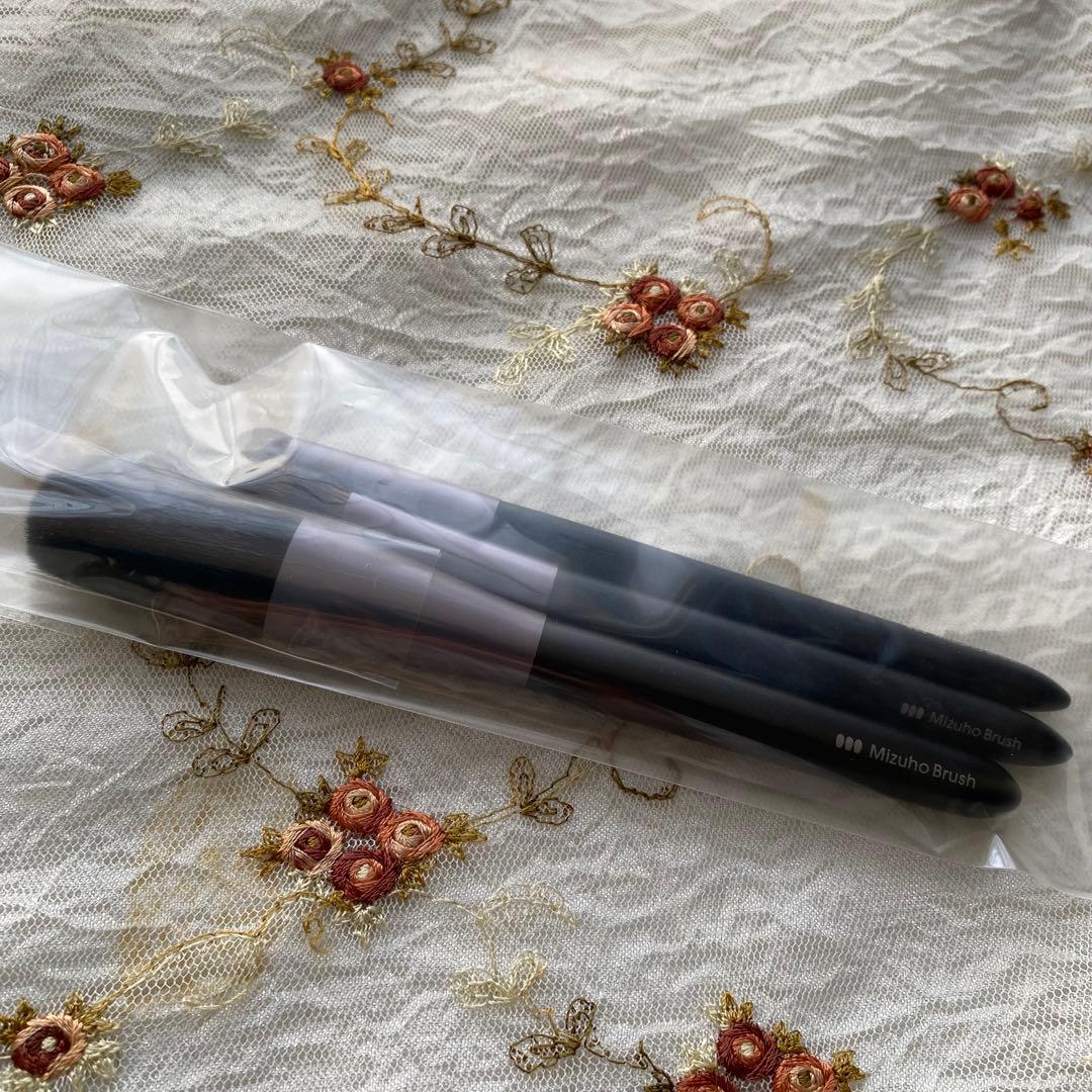 熊野筆　Mizuho Brush メイクブラシ　4本入り　ポーチ付き