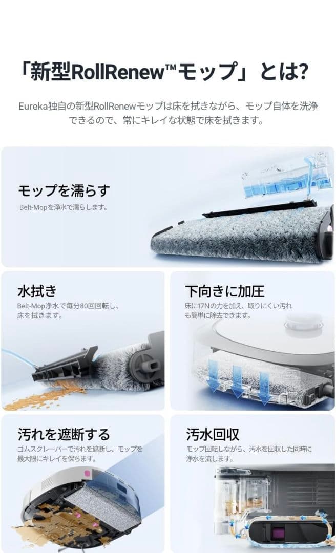 【処分特価】EUREKA ロボット掃除機 J20 全自動ステーション付き 未使用