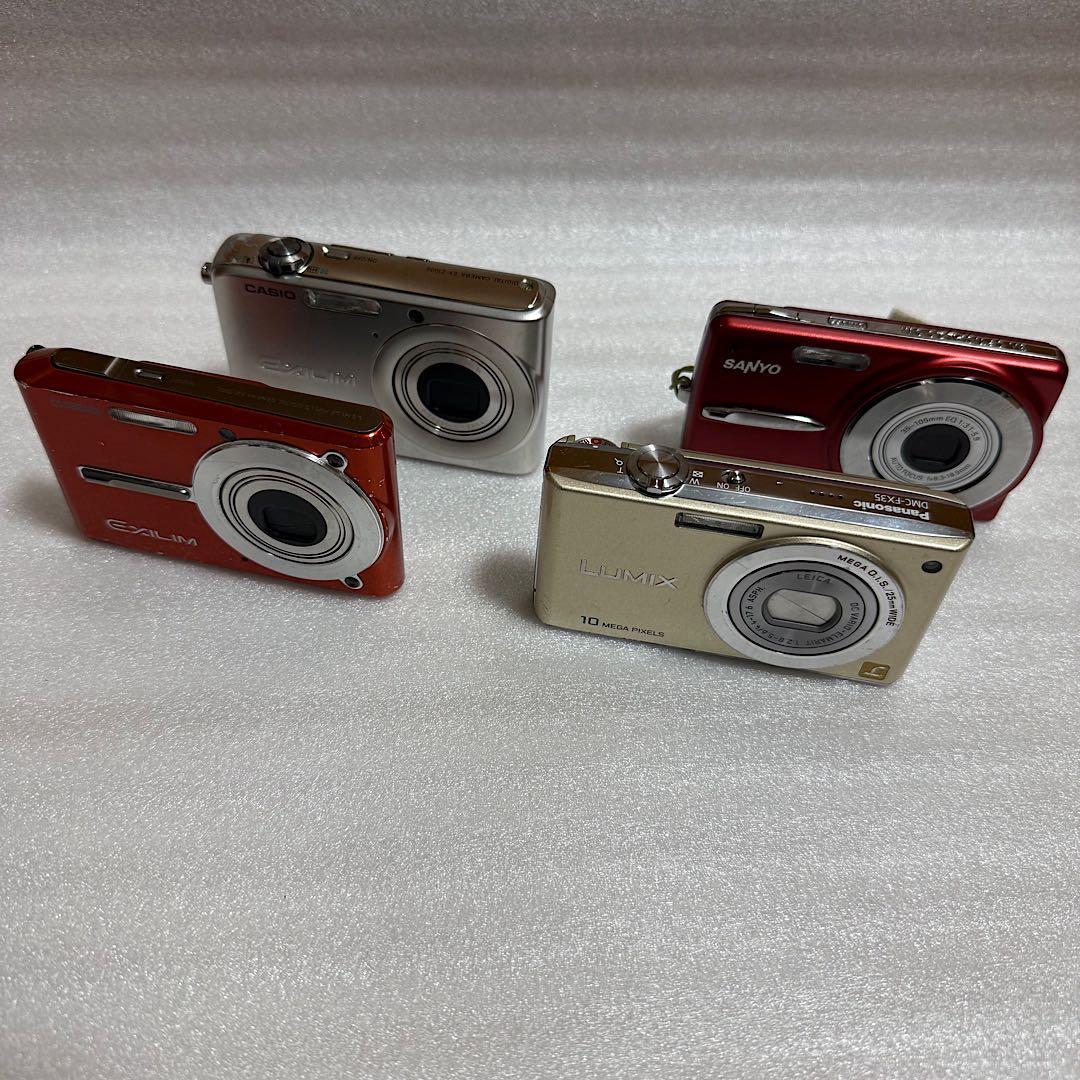 コンパクトデジタルカメラ 4台セット　通電確認済　ジャンク　まとめ売り　コンデジ