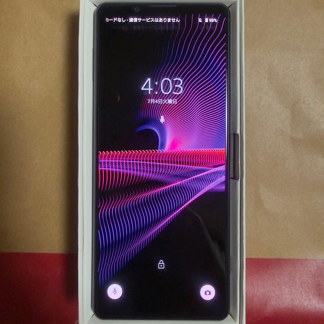 【極美品】XPERIA 1 III パープル ドコモSIMロック解除済み
