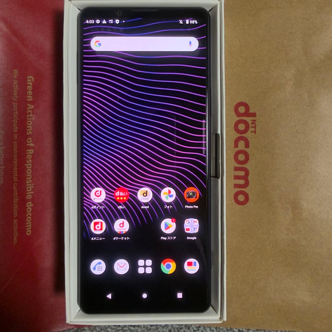 【極美品】XPERIA 1 III パープル ドコモSIMロック解除済み