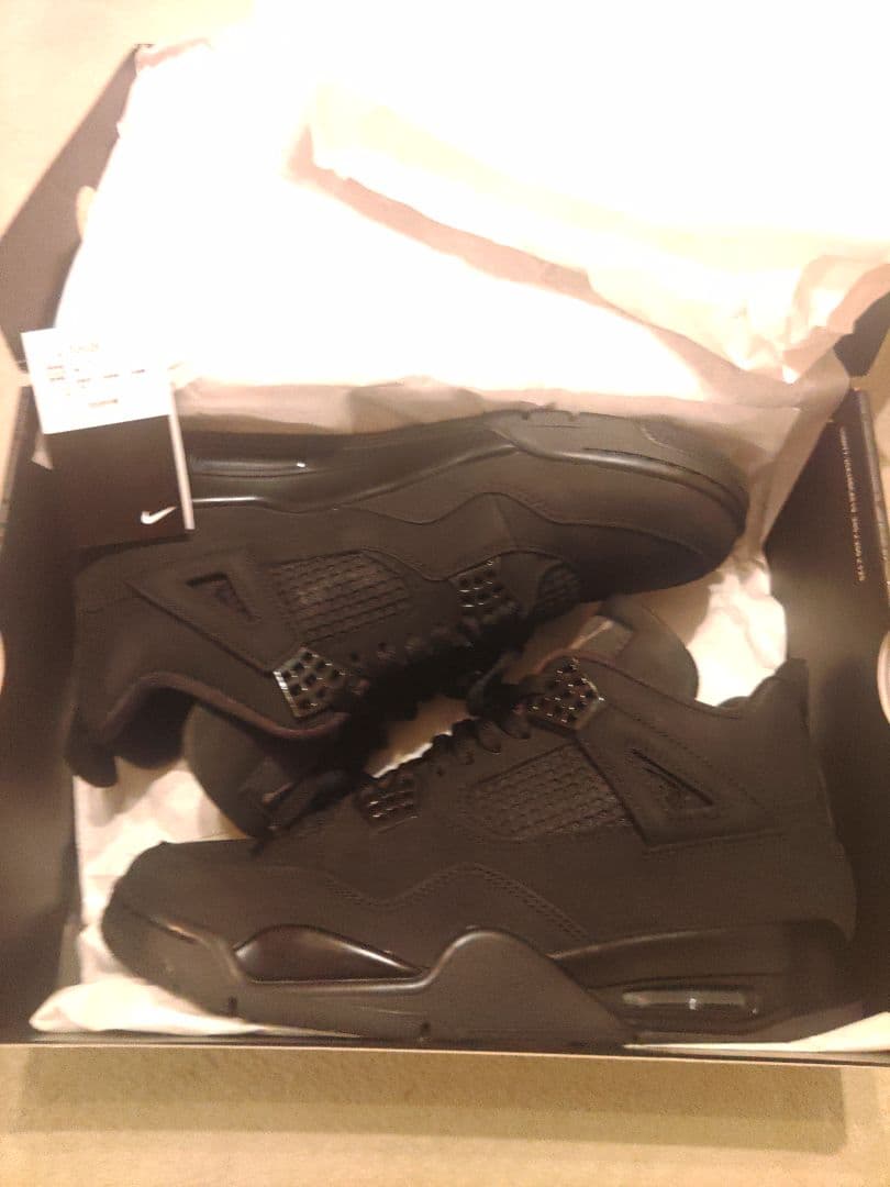 シューズ(男性用) AirJordan 4 Retro Black BLACK CAT 29cm
