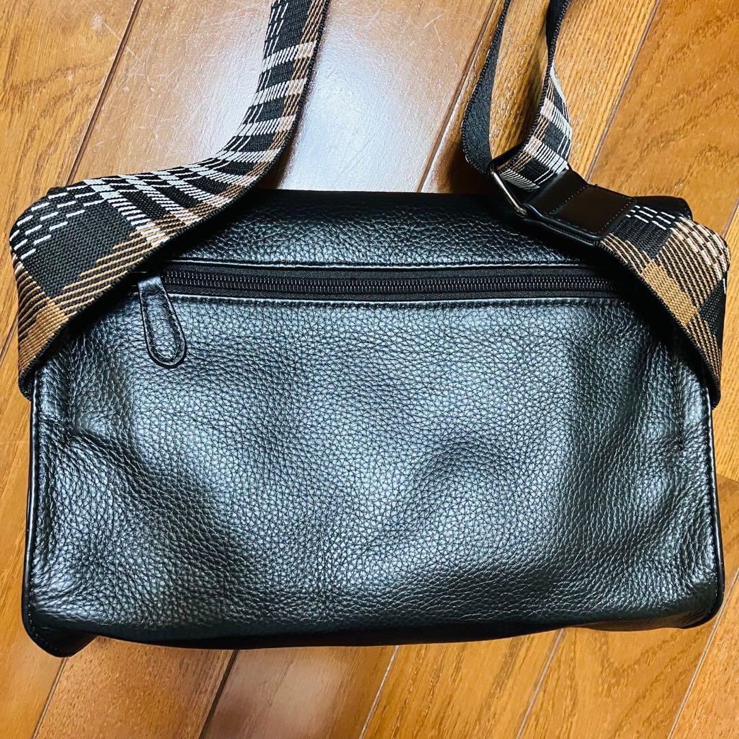 レア 廃盤品 イアパピヨネ ワイドテープ ボディバッグ チェック柄