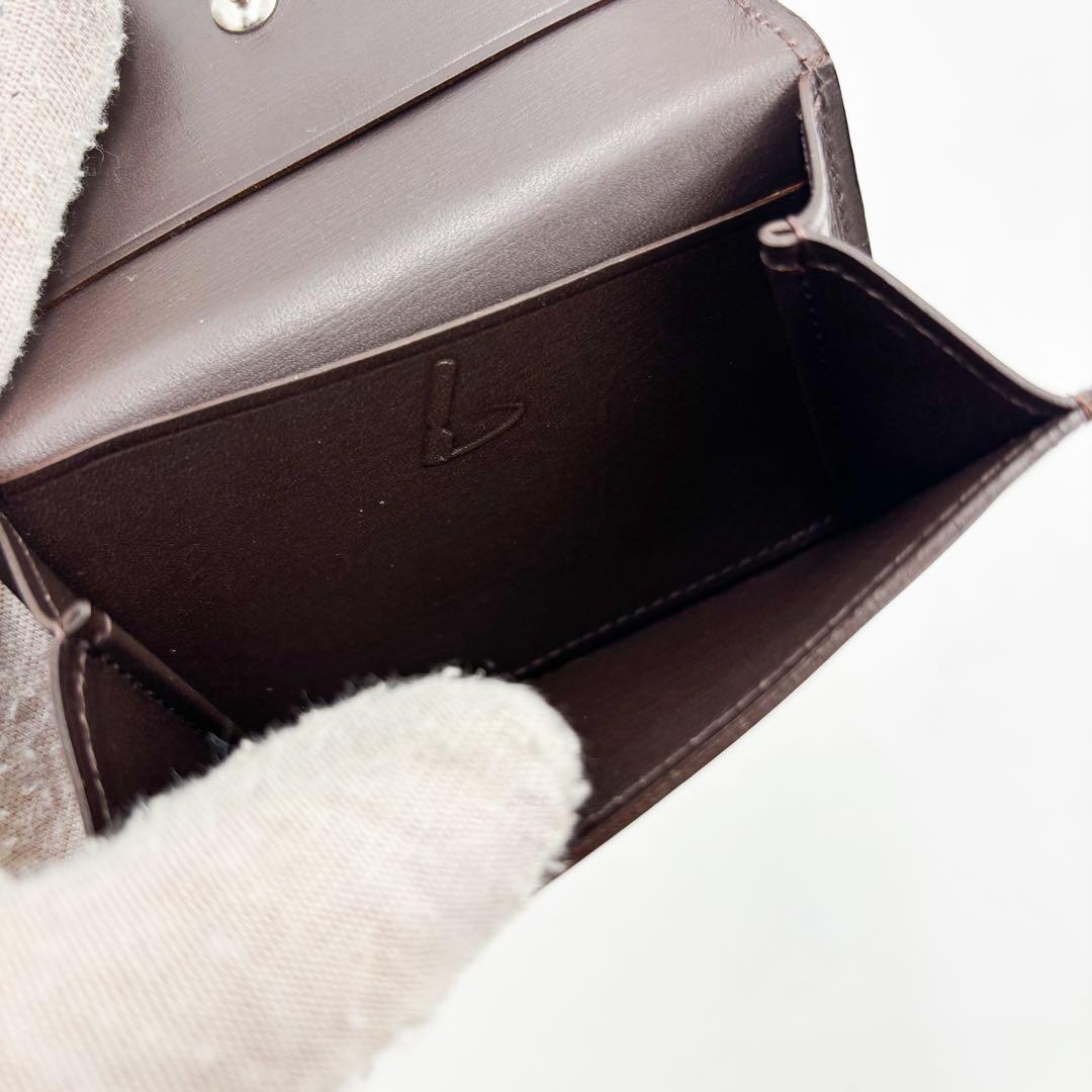 【未使用に近い】土屋鞄　ツチヤカバン カードケース 名刺入れ　ブラウン 茶色