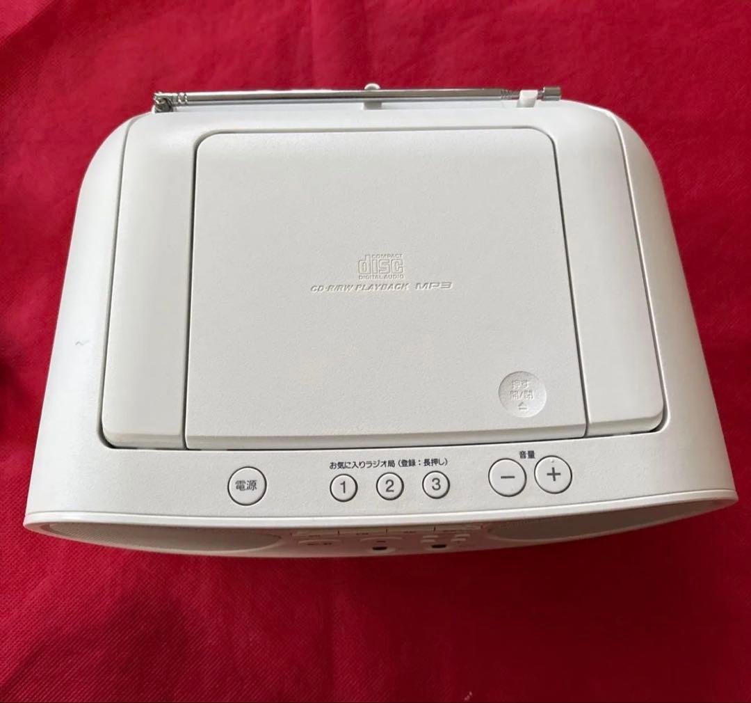 【SONY】AUX CD ラジオFM/AM/ワイドZS-S40 ホワイト