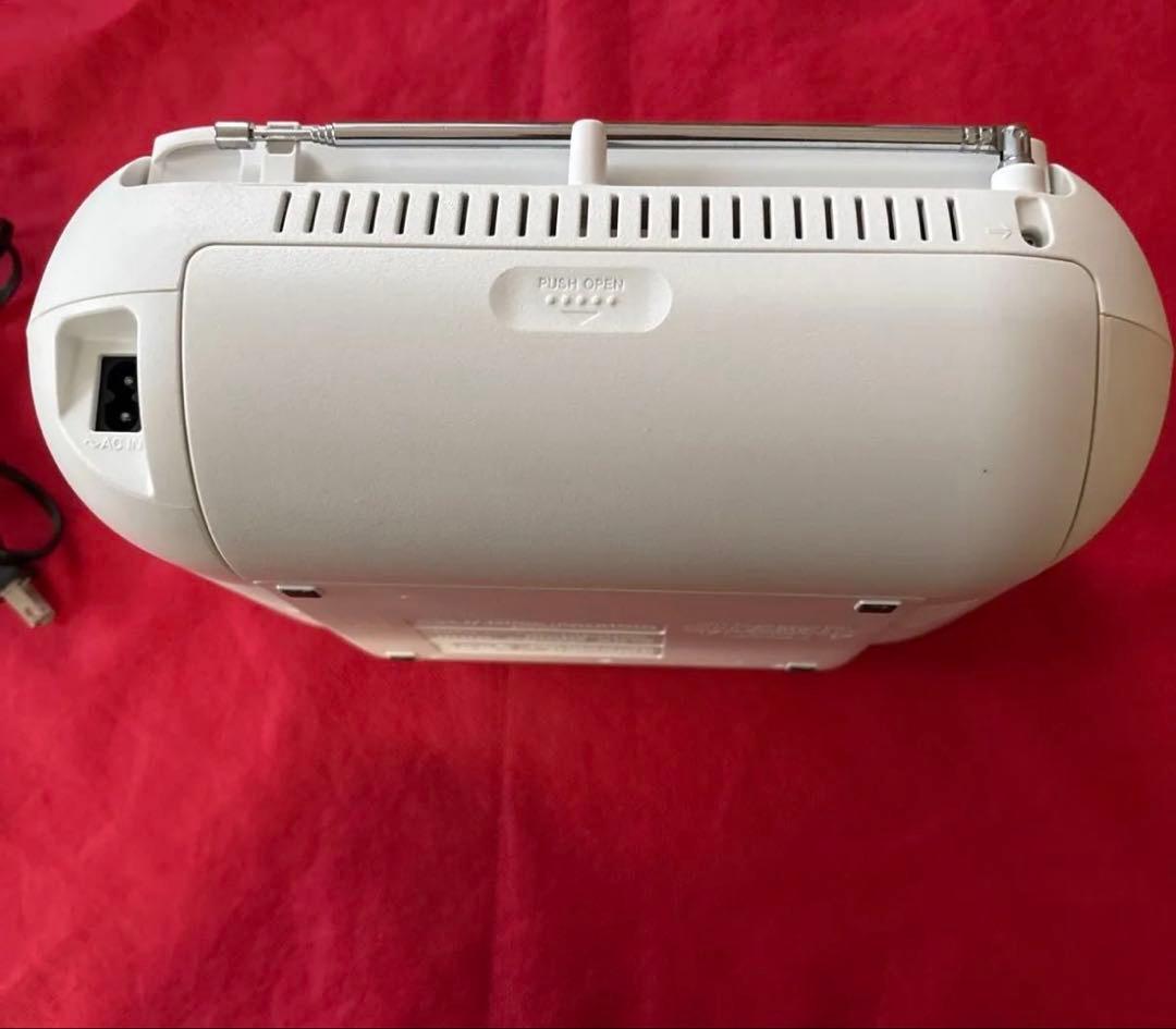 【SONY】AUX CD ラジオFM/AM/ワイドZS-S40 ホワイト