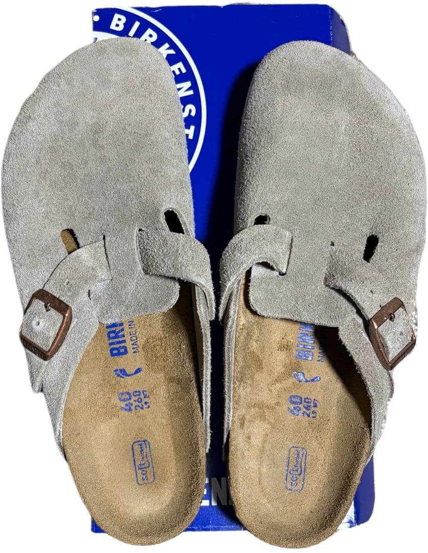BIRKENSTOCK Boston BS トープ 40 ナロー幅 箱付