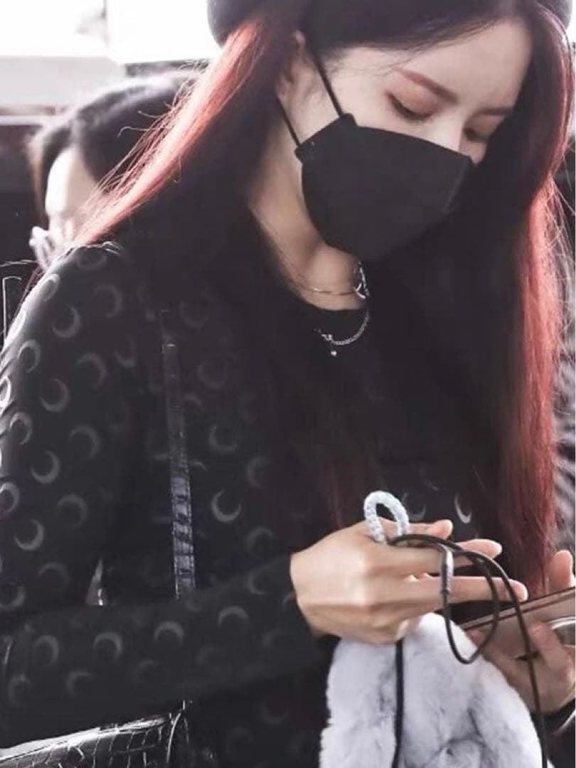 レディース Marine Serre マリーンセル ムーン トップス 黒 S