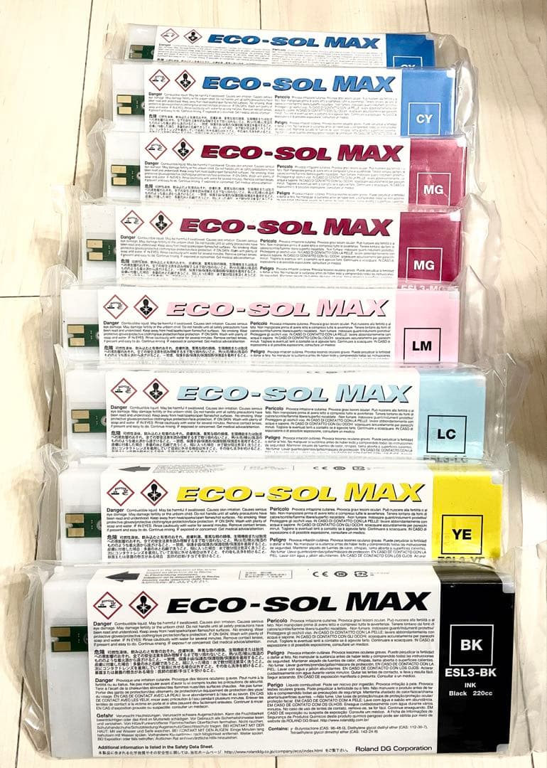 ローランド　Roland ECO-SOL MAX 8本セット（純正/ESL3）