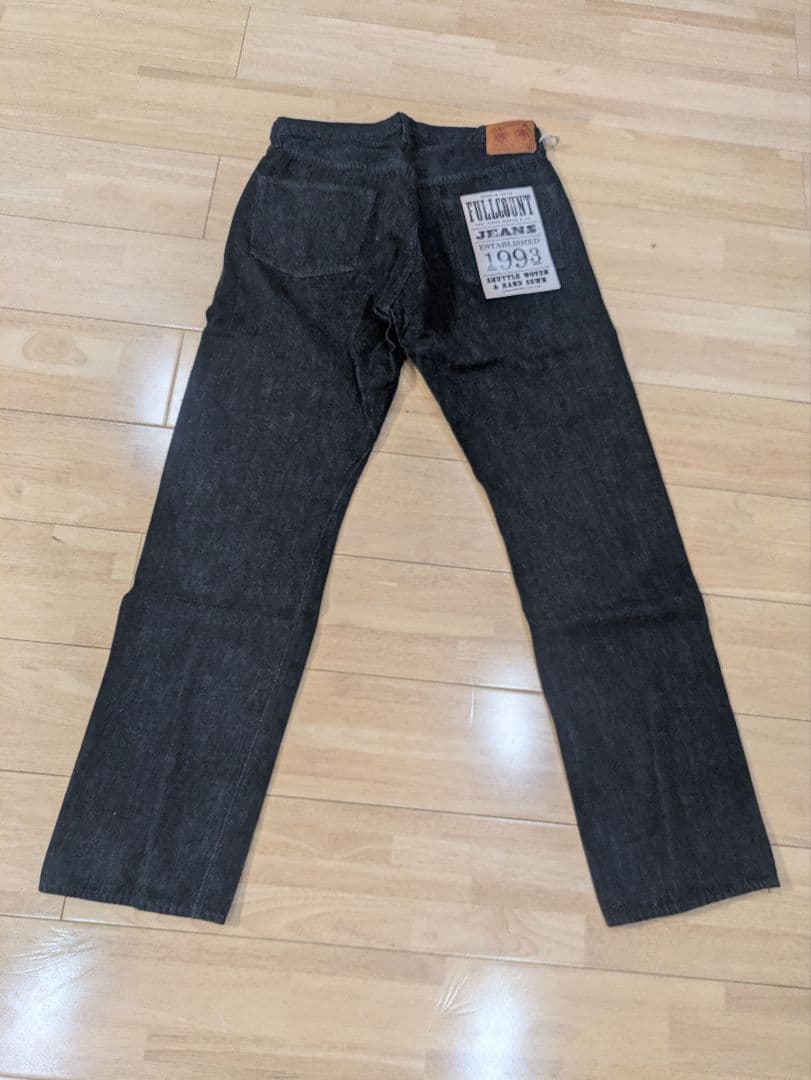フルカウントブラックデニム1101BKSS 11.5oz サイズ33