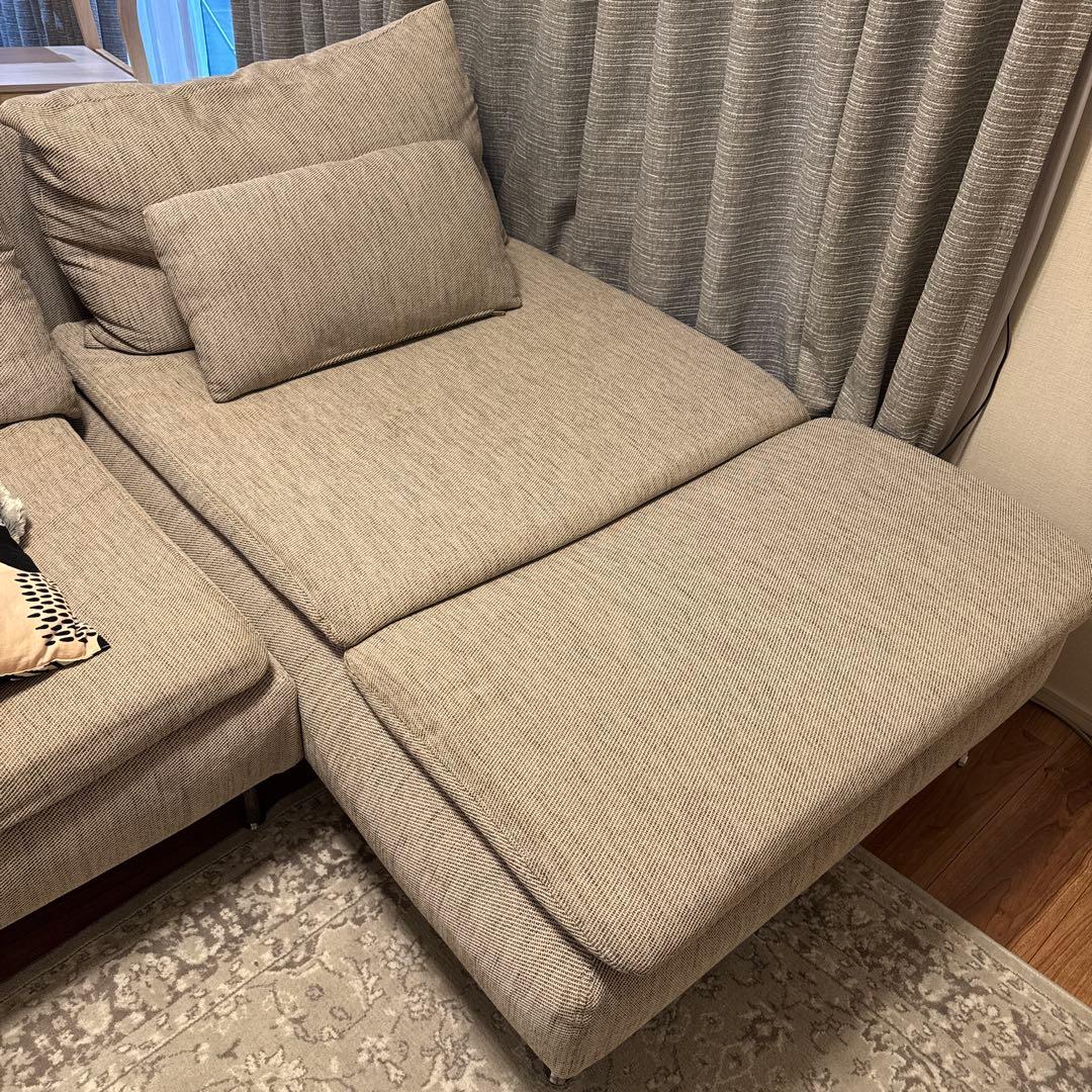 ソーデルハムン　寝椅子　ヴィーアルプ　ベージュ/ブラウン