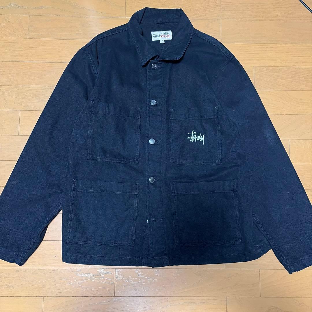 完売品【22AW】【M】stussy ステューシー カバーオール 刺繍 メンズ