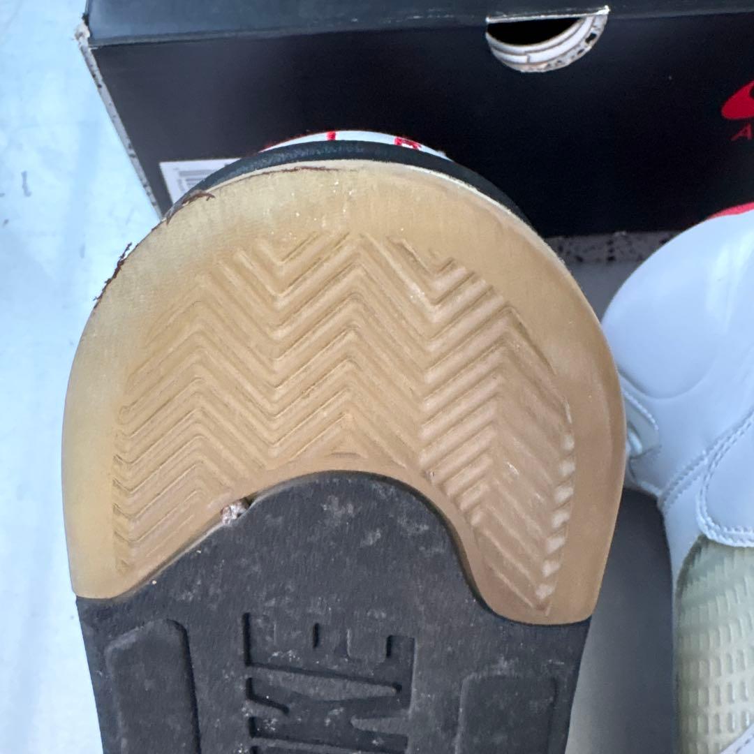 Air Jordan 5 Retro ホワイト/レッド 25.5cm