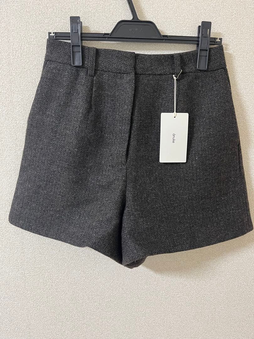 anuke Herringbone Short Pants ブラウン 36