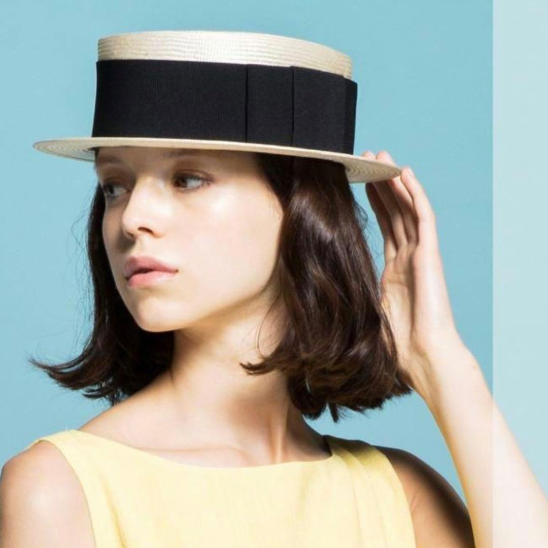 デイジーリン Coco II ココ リボン ハット カンカン帽 ケース付中古