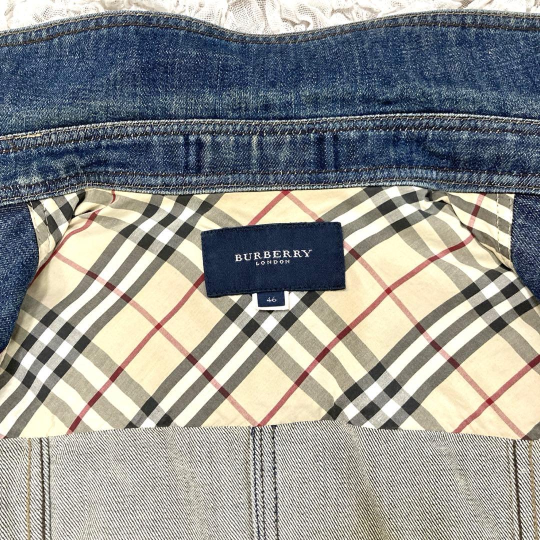Burberry London ノバチェック　デニムジャケット　XL インディゴ