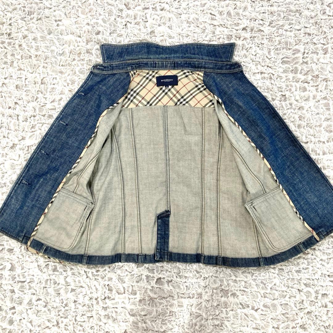 Burberry London ノバチェック　デニムジャケット　XL インディゴ