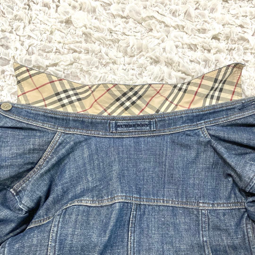 Burberry London ノバチェック　デニムジャケット　XL インディゴ