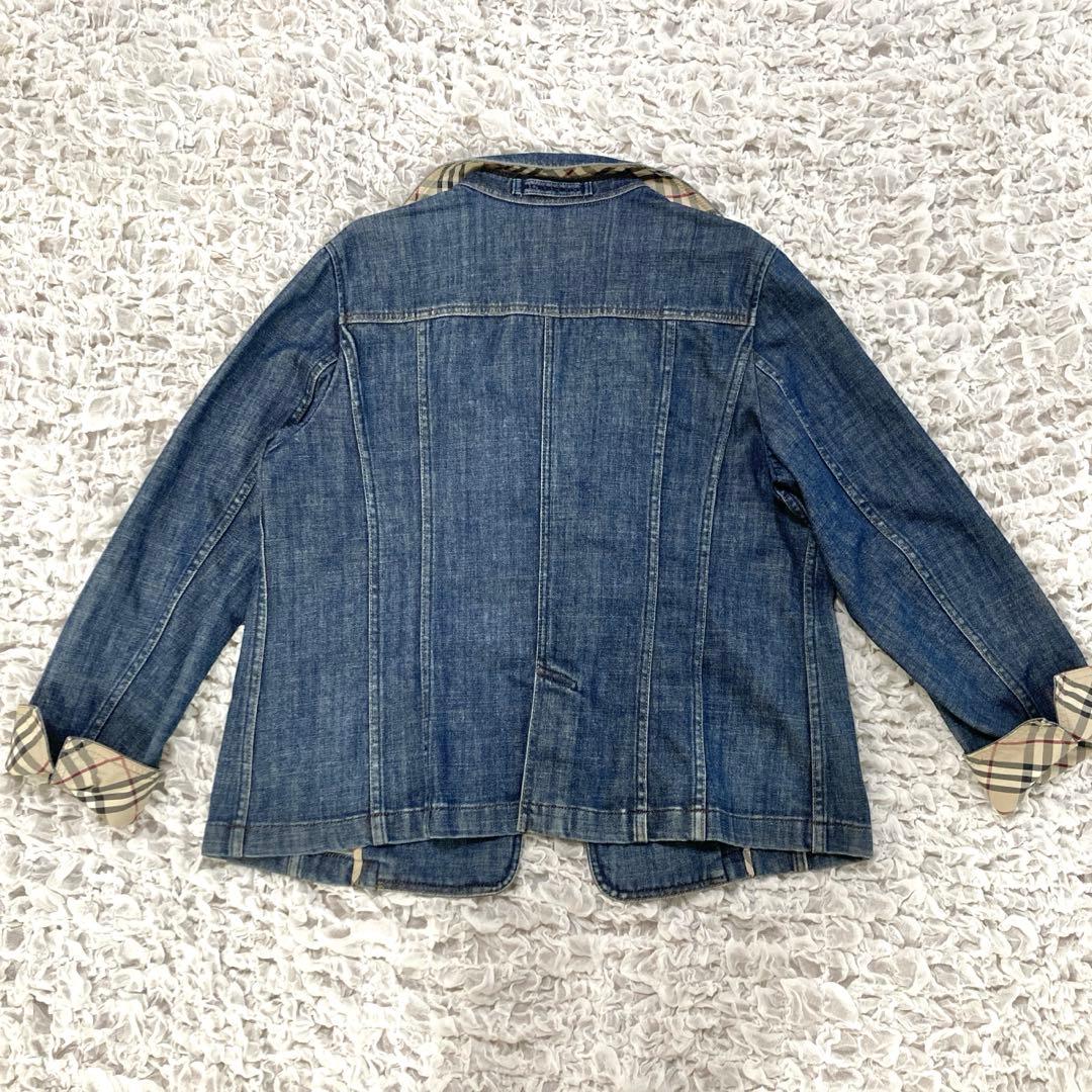 Burberry London ノバチェック　デニムジャケット　XL インディゴ