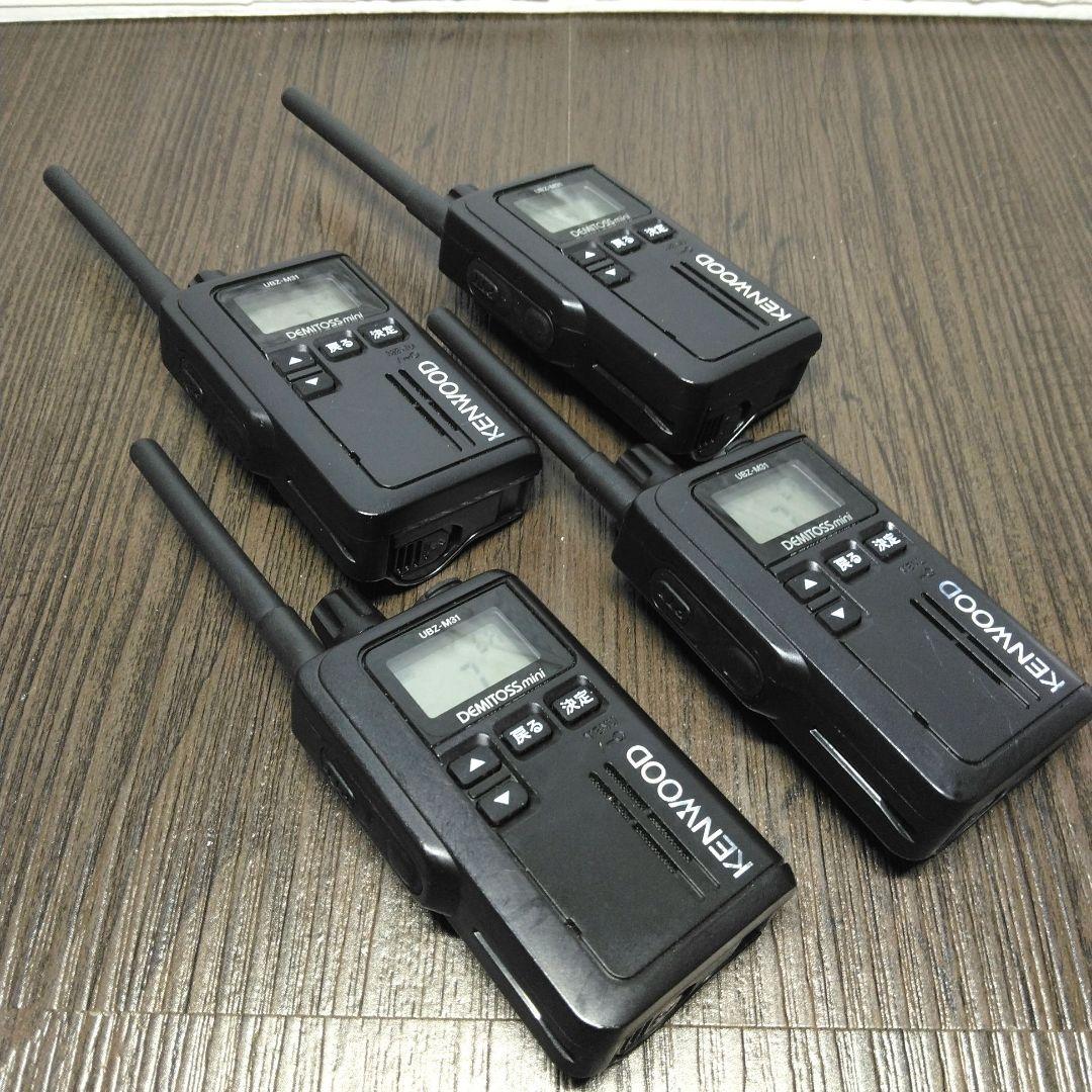 程度良好★KENWOOD UBZ-M31 特定小電力トランシーバー 4台セット