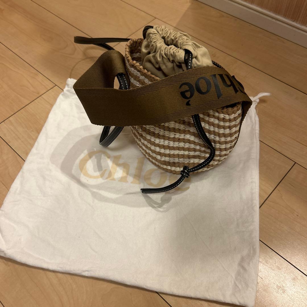 クロエ　「Woody」スモールカゴバッグ