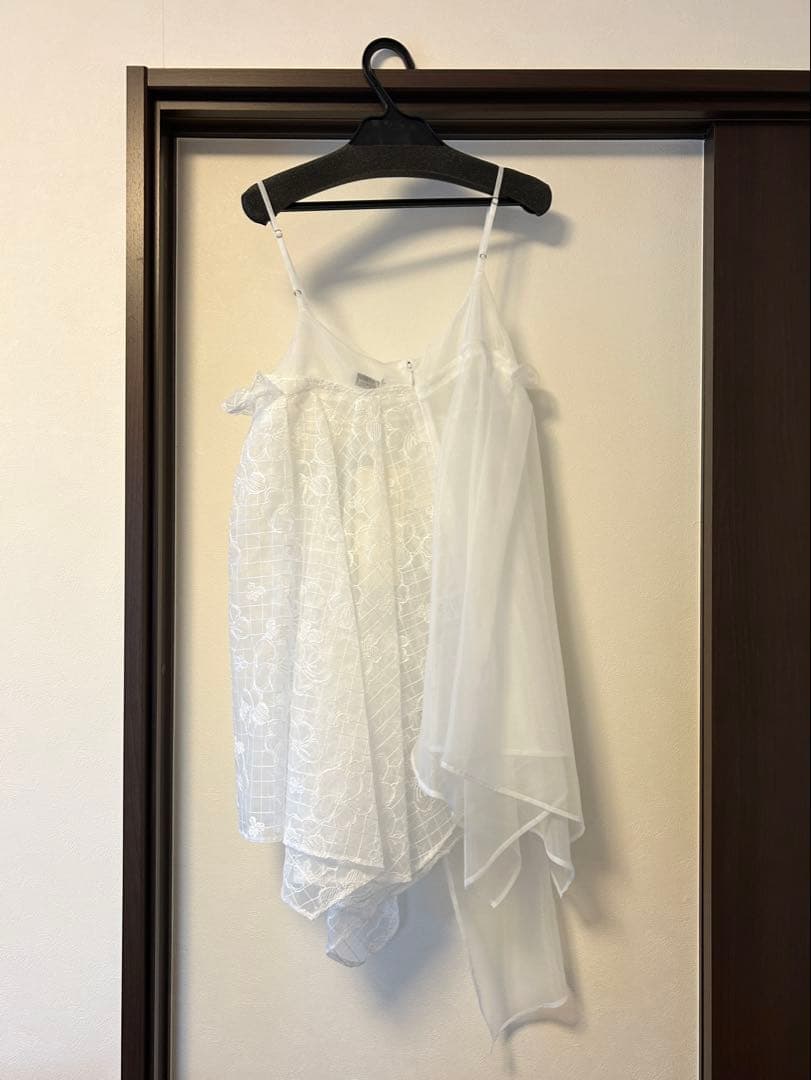 トップス RIV NOBUHIKO AMY EMBROIDERY TOP WHITE