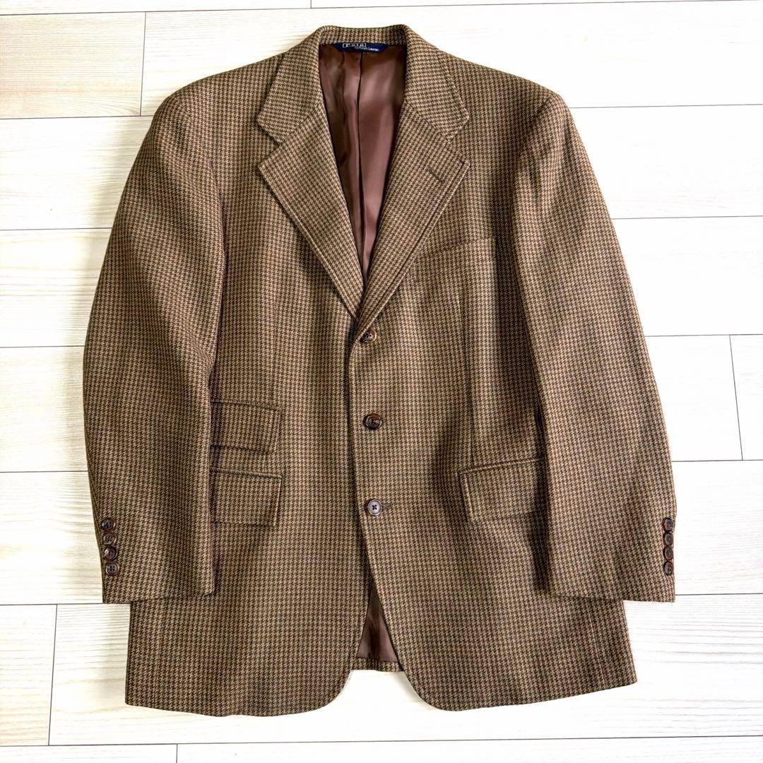 A*o様 極上　80〜90s ポロバイラルフローレン　ハウンドトゥース　ツイード