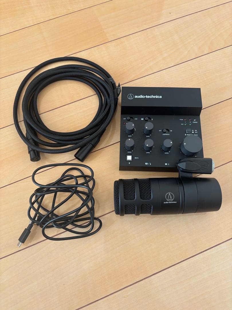 audio technica マイクセット　マイクアーム付き