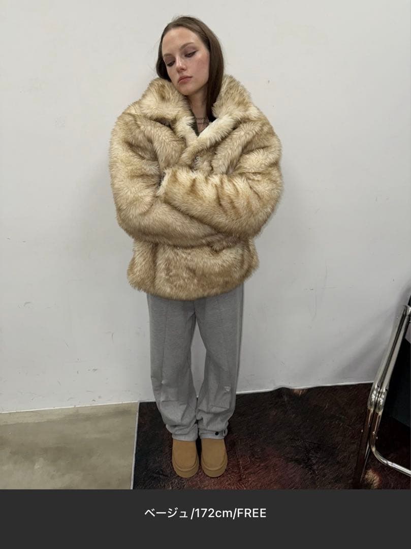 【SHAGGIE】 ViVi掲載 トグルボタンファーミドルコート