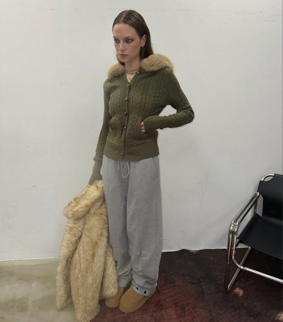 【SHAGGIE】 ViVi掲載 トグルボタンファーミドルコート