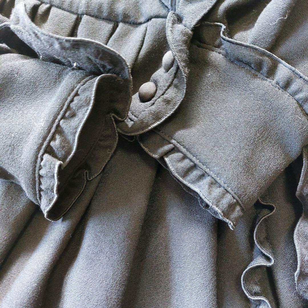 ADORE ワンピース サイズ38 黒 ラップワンピース リボン