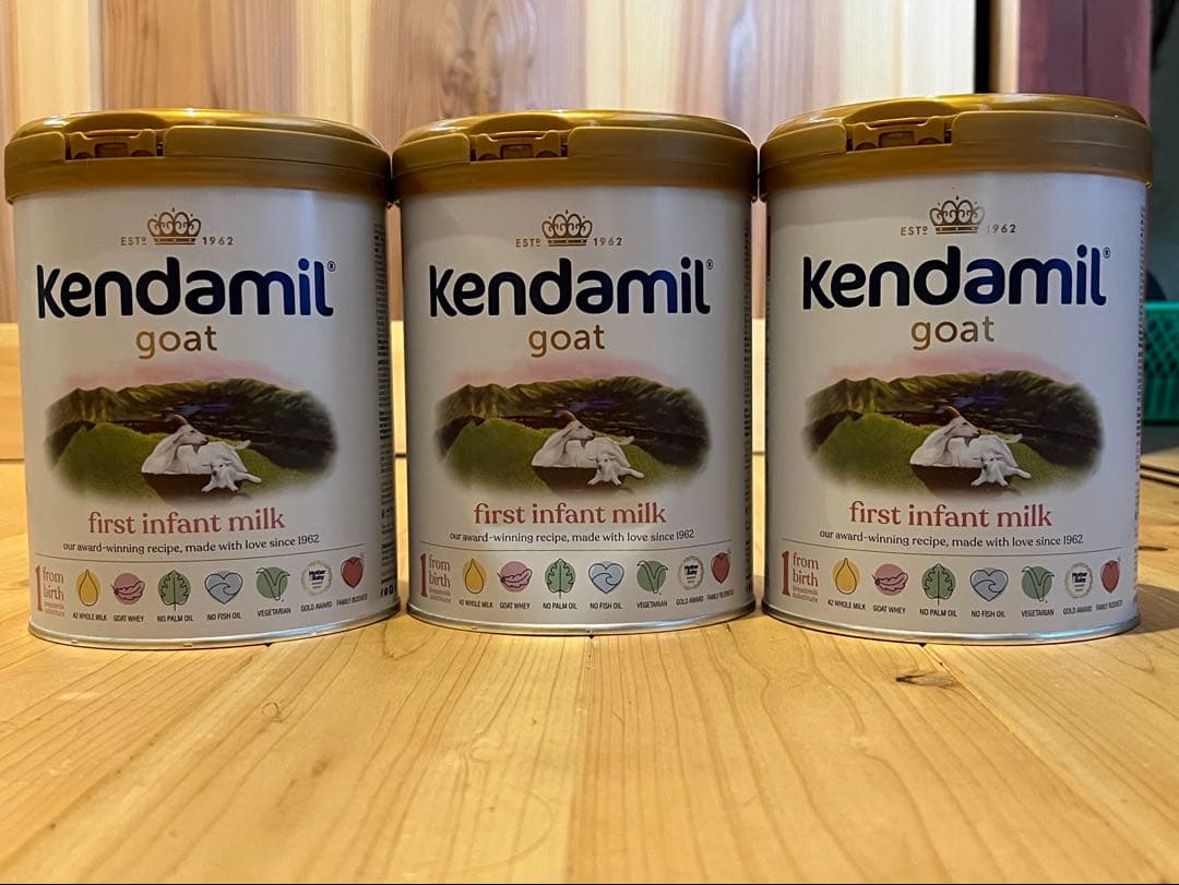 ケンダミルヤギミルク, 乳児用粉ミルク[0ヶ月から] 800g3本, 未使用