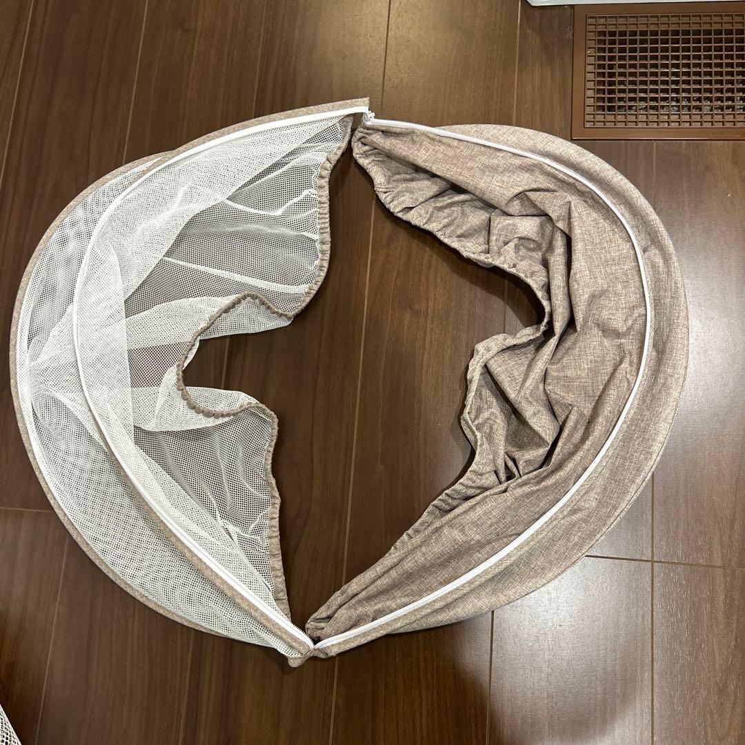 UBRAVOO ベビーベッド ゆりかご ベビーラック 折りたたみ (ベージュ)