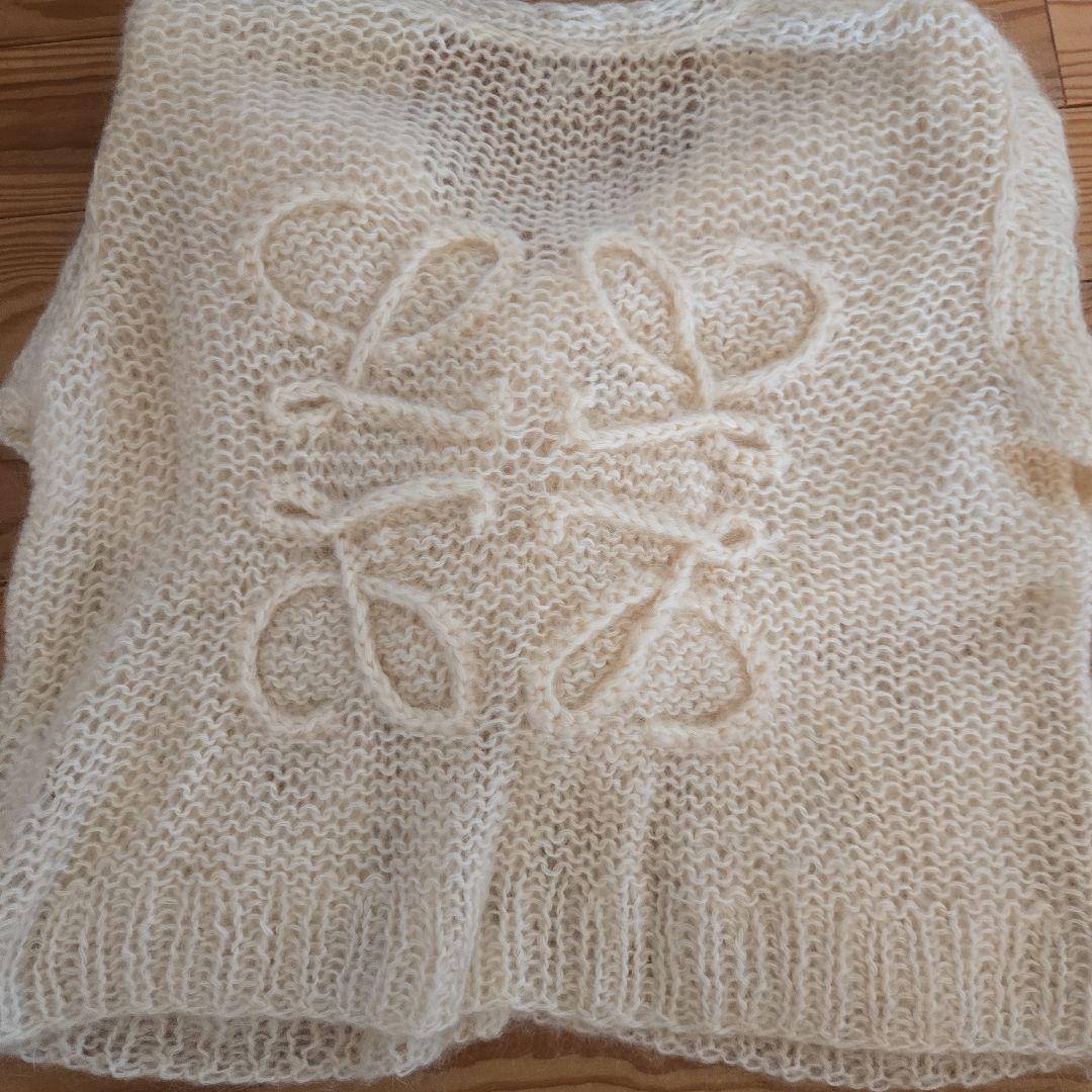 LOEWE ロエベ アナグラム モヘアニットカーディガン　XSサイズ