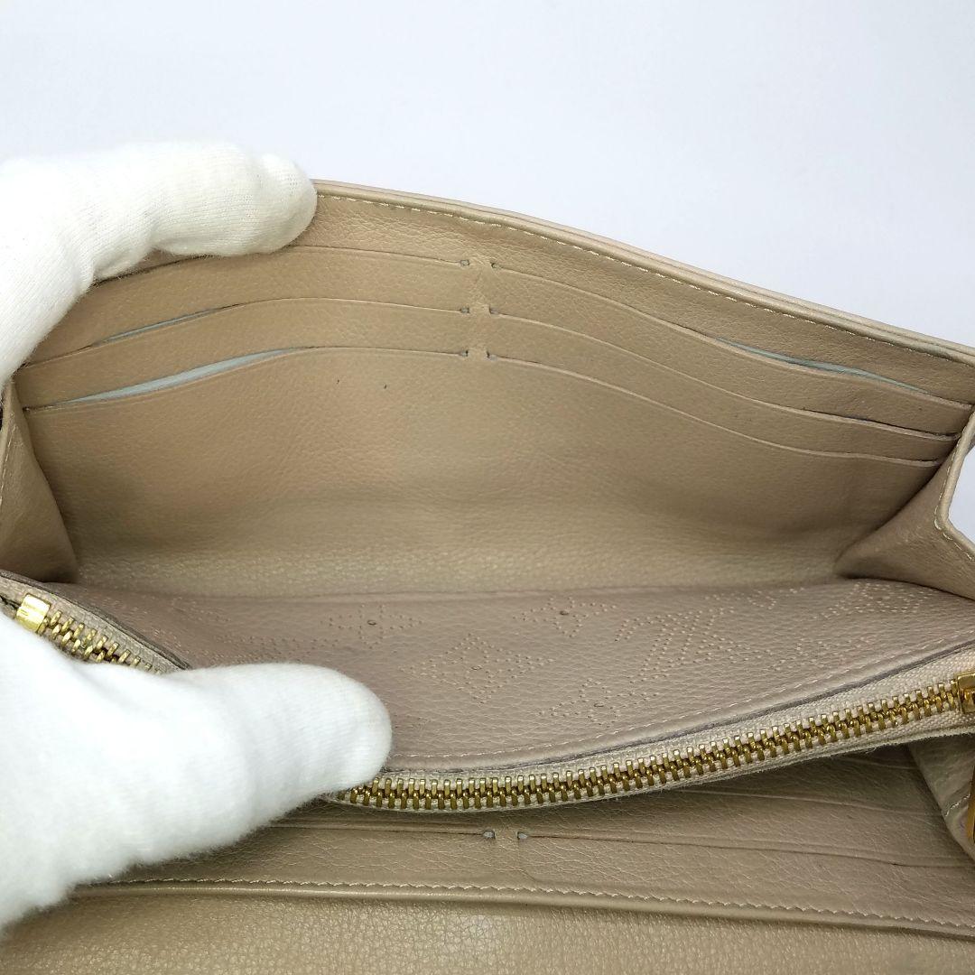 ルイヴィトン ポルトフォイユ イリス マヒナ レザー ベージュ サーブル