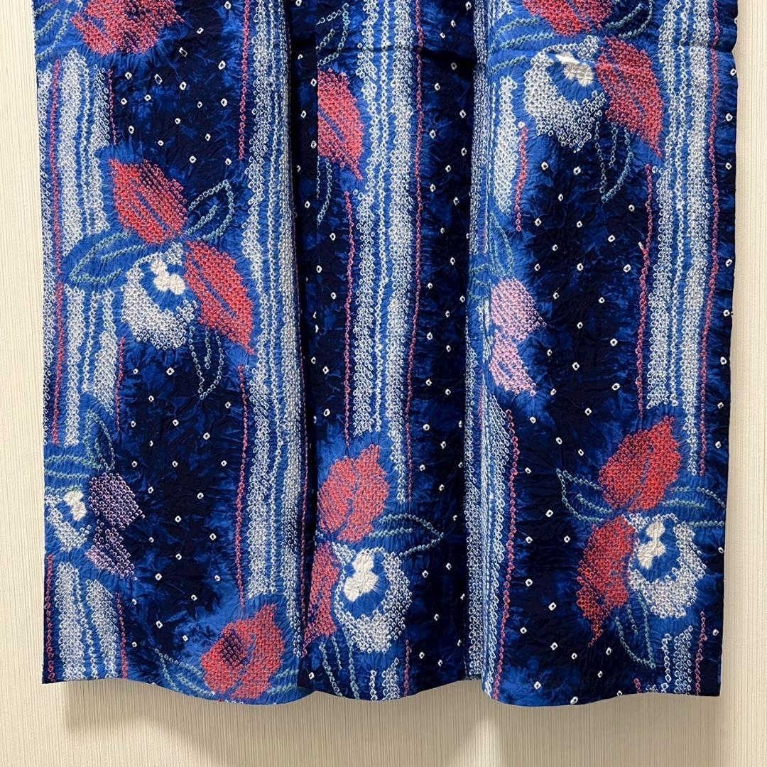 KL3188 有松鳴海絞り 浴衣 身丈153cm 夏着物 木綿
