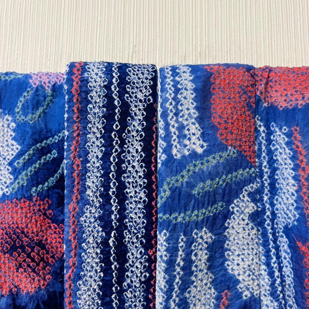 KL3188 有松鳴海絞り 浴衣 身丈153cm 夏着物 木綿