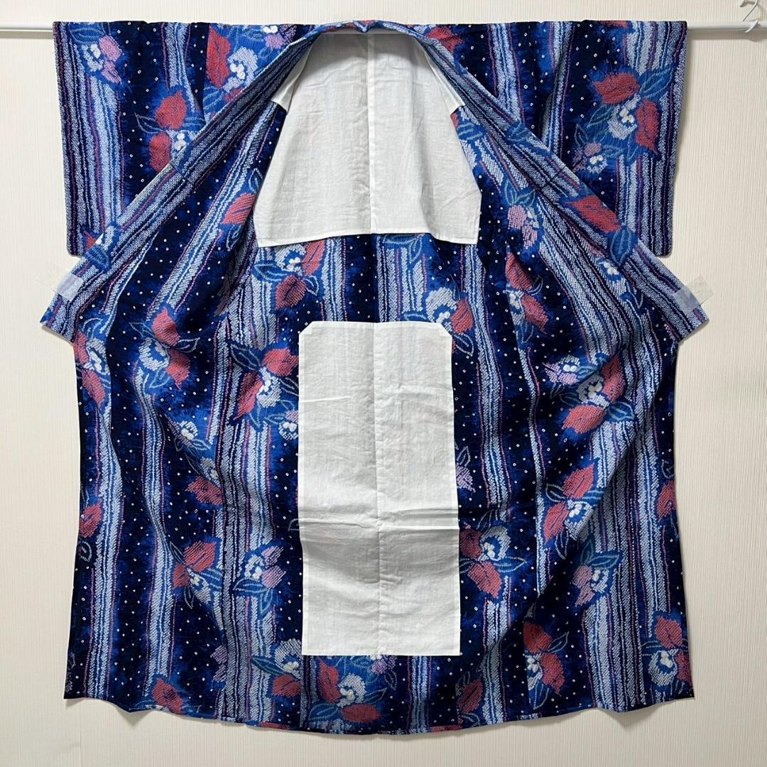 KL3188 有松鳴海絞り 浴衣 身丈153cm 夏着物 木綿