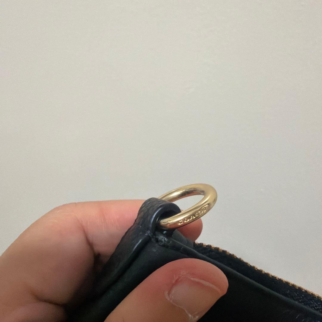 新品COACH 黒 レザー ハンドバッグ