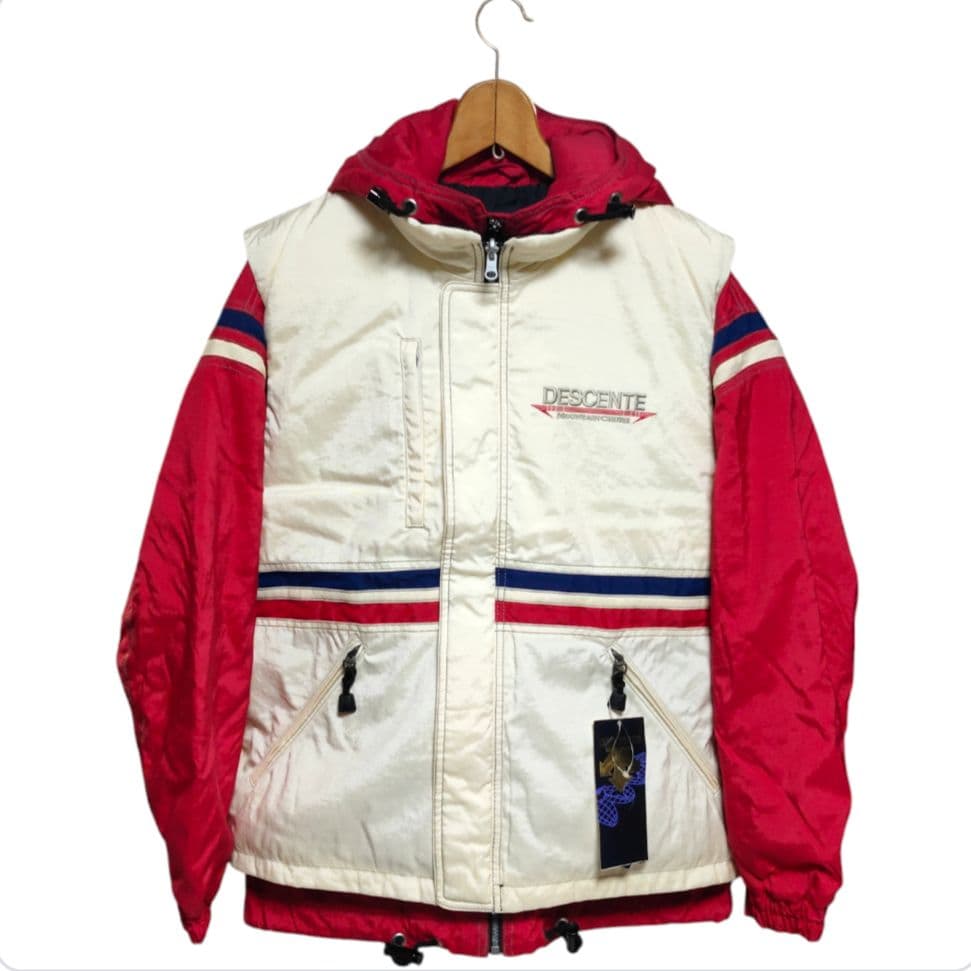 新品 デッドストック デサント 天然羽毛ダウン レトロ ジャケット スキーウェア