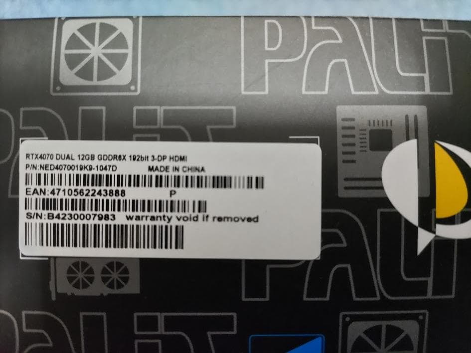 断*性様 GeForce RTX 4070 12GB DUAL