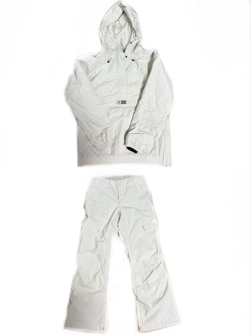 DC PROFILL 白色　ベージュ色　スノーボードウェア Sサイズ