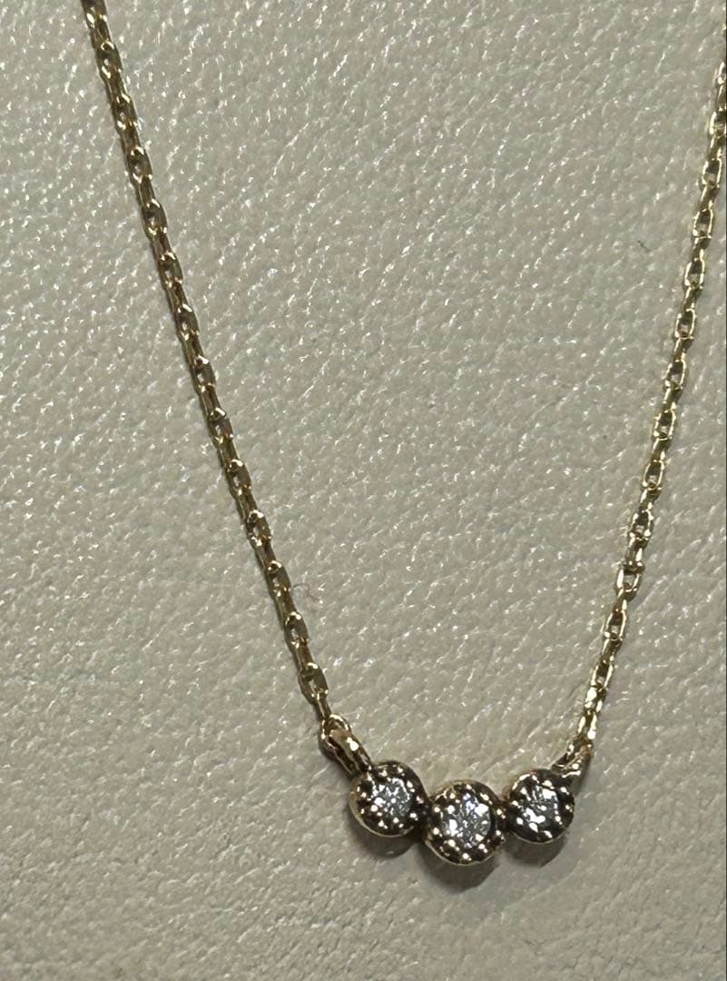 ete エテ　K10 ダイヤモンド　ネックレス