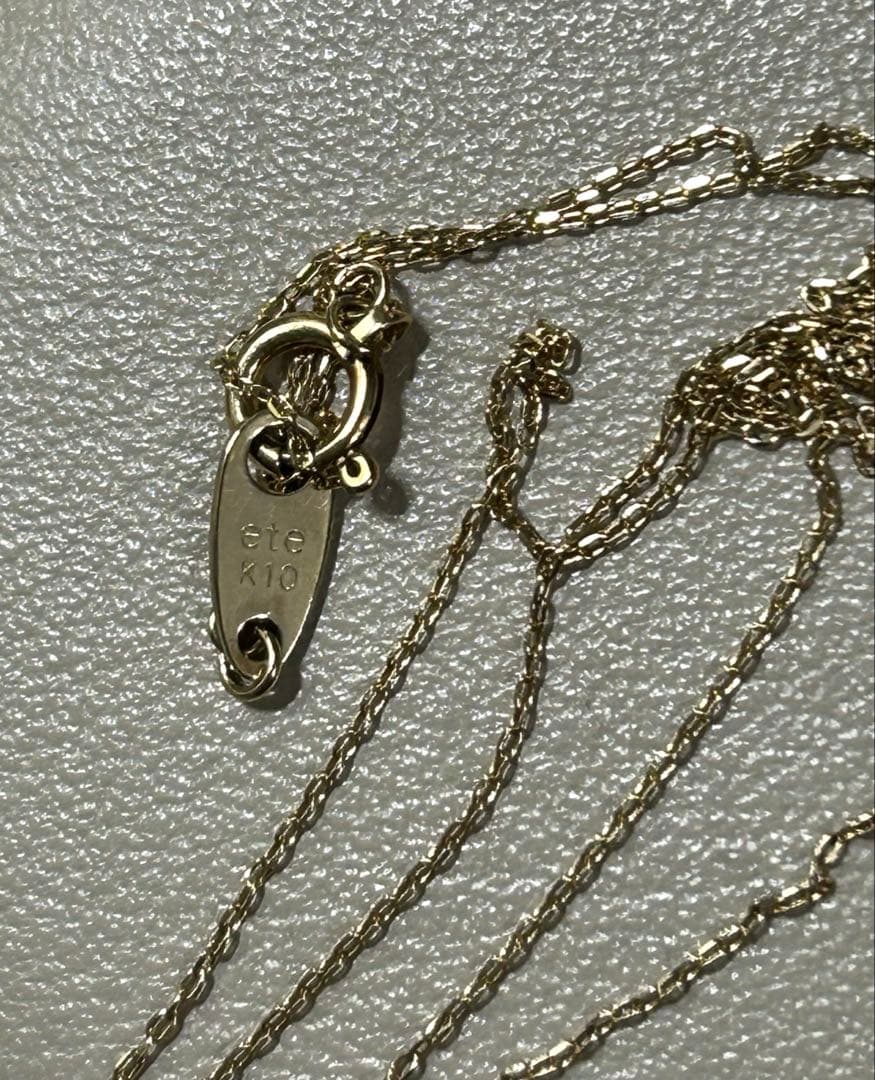 ete エテ　K10 ダイヤモンド　ネックレス