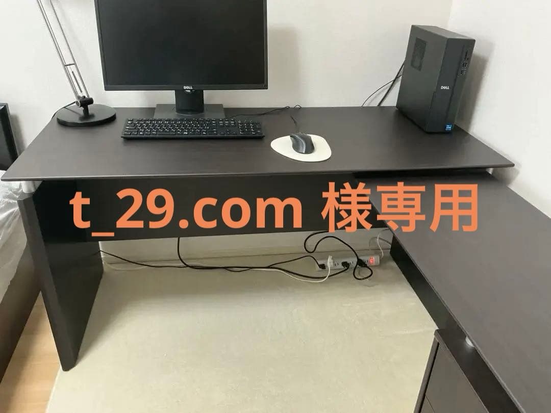 【本日限定値下げ】ニトリ　 L字型パソコンデスク 引き出し付き
