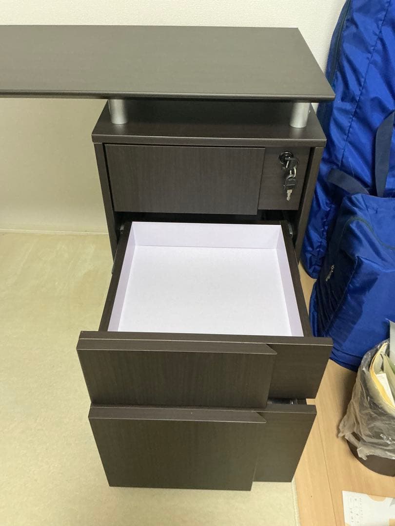 【本日限定値下げ】ニトリ　 L字型パソコンデスク 引き出し付き