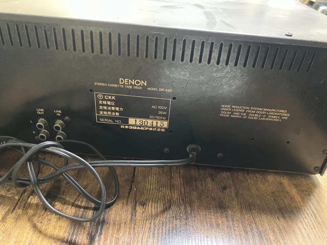 DENON DR-450 カセットデッキ