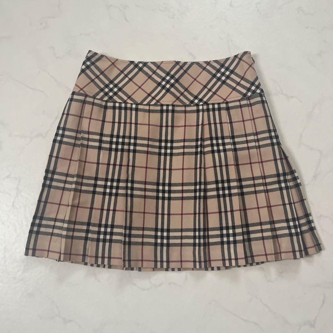 希少　バーバリーブルーレーベル　プリーツ　ミニスカート　安室奈美恵さん着用　38