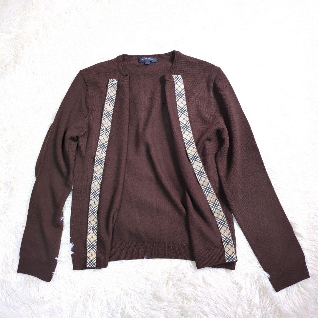 BURBERRY LONDON アンサンブル　カーディガン ニット ブラウン