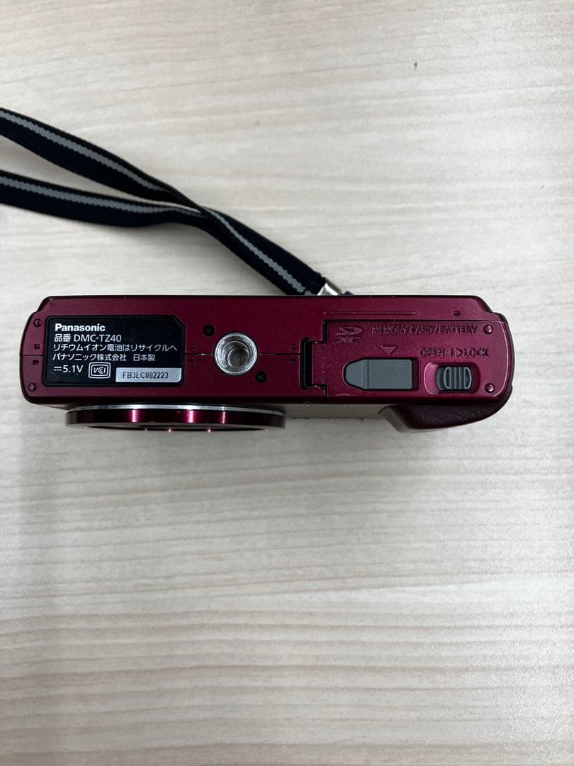 動作確認済　Panasonic LUMIX DMC-TZ40 レッド